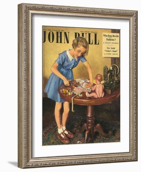 John Bull, Dressmaking Hobbies Magazine, UK, 1949-null-Framed Giclee Print