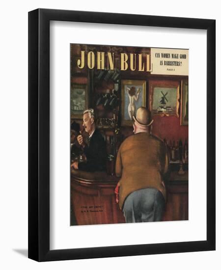 John Bull, Drinking Magazine, UK, 1948-null-Framed Giclee Print