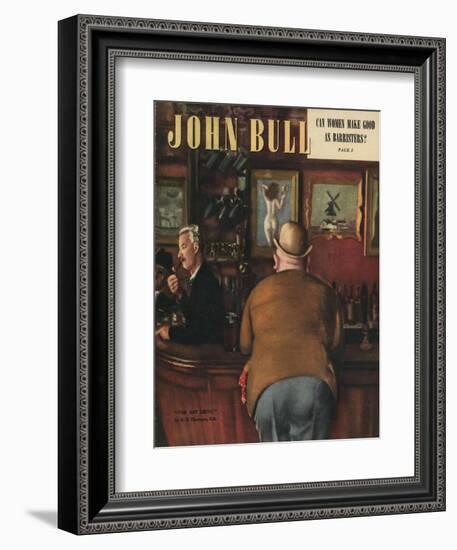 John Bull, Drinking Magazine, UK, 1948-null-Framed Giclee Print