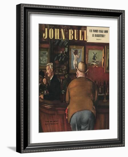 John Bull, Drinking Magazine, UK, 1948-null-Framed Giclee Print