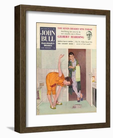 John Bull, Exercise Bathrooms Magazine, UK, 1950-null-Framed Giclee Print