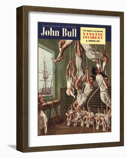 John Bull, Exercise Gyms Magazine, UK, 1950-null-Framed Giclee Print