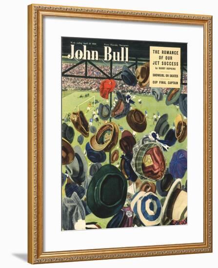 John Bull, Football Hats Magazine, UK, 1950-null-Framed Giclee Print