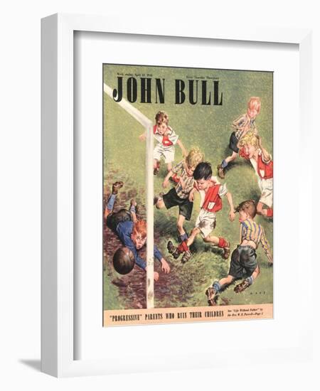 John Bull, Football Magazine, UK, 1948-null-Framed Giclee Print