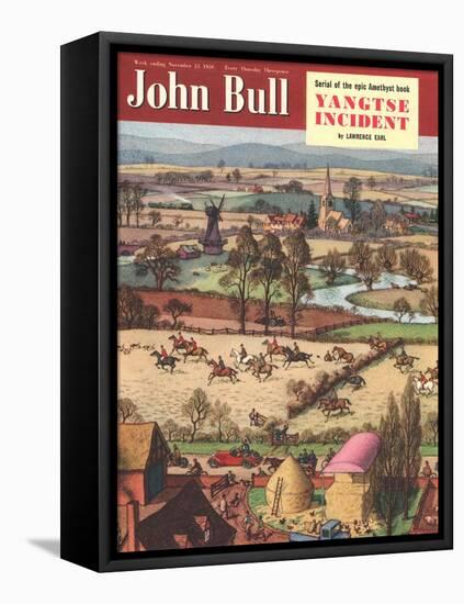 John Bull, Fox Hunting Horses Magazine, UK, 1950-null-Framed Premier Image Canvas