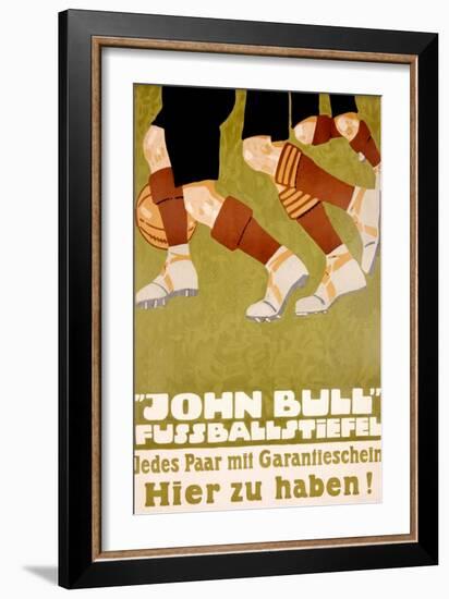 John Bull Fussballstiefel-null-Framed Art Print