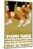 John Bull Fussballstiefel-null-Mounted Art Print