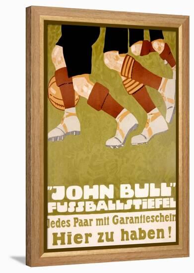 John Bull Fussballstiefel-null-Framed Stretched Canvas