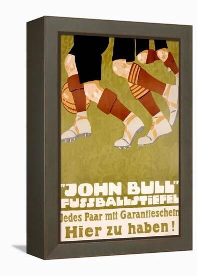 John Bull Fussballstiefel-null-Framed Stretched Canvas