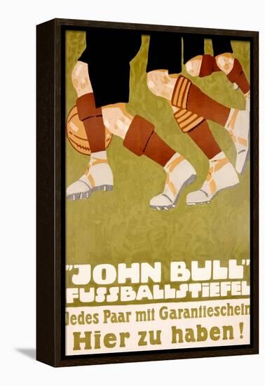John Bull Fussballstiefel-null-Framed Stretched Canvas