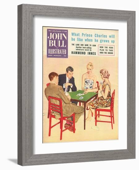 John Bull, Games Cards Bridge Magazine, UK, 1950-null-Framed Giclee Print