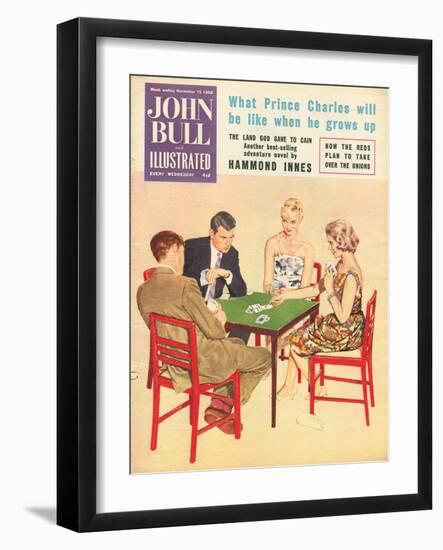 John Bull, Games Cards Bridge Magazine, UK, 1950-null-Framed Giclee Print