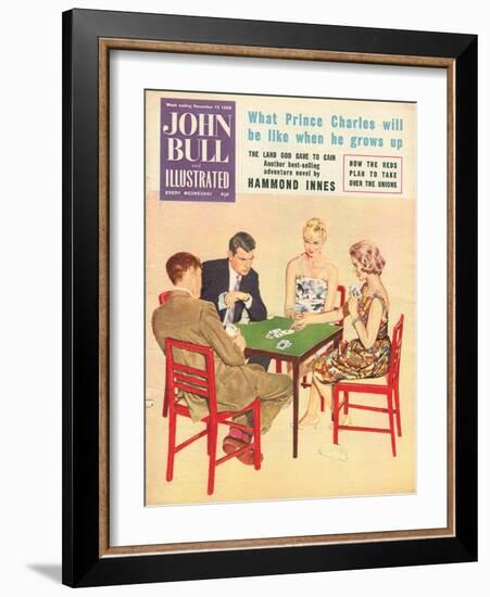 John Bull, Games Cards Bridge Magazine, UK, 1950-null-Framed Giclee Print