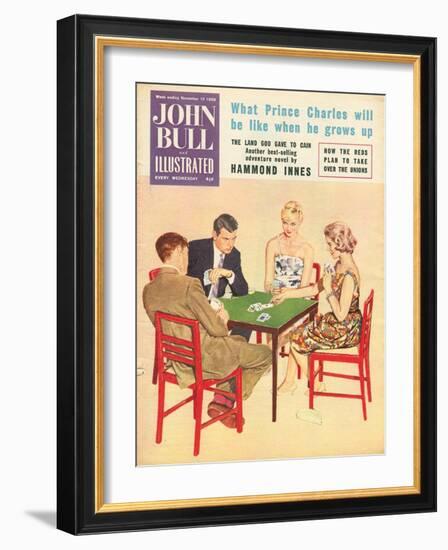 John Bull, Games Cards Bridge Magazine, UK, 1950-null-Framed Giclee Print