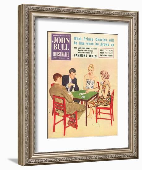John Bull, Games Cards Bridge Magazine, UK, 1950-null-Framed Giclee Print