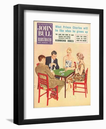 John Bull, Games Cards Bridge Magazine, UK, 1950-null-Framed Giclee Print