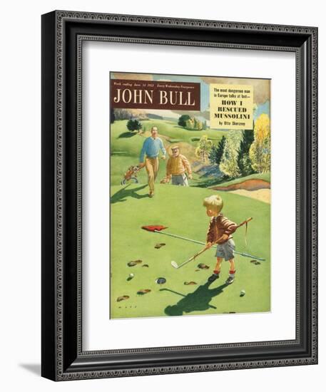 John Bull, Golf Magazine, UK, 1950-null-Framed Giclee Print