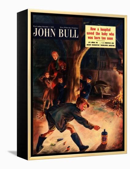 John Bull, Guy Fawkes Fireworks Magazine, UK, 1953-null-Framed Premier Image Canvas