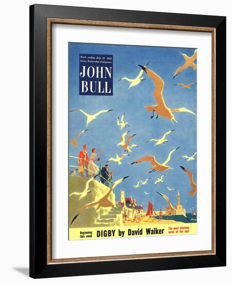 John Bull, Holiday Beaches Seagulls Magazine, UK, 1953-null-Framed Giclee Print