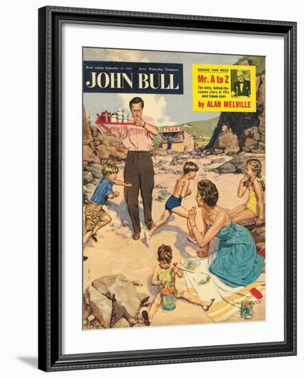 John Bull, Holiday Beaches Seaside Magazine, UK, 1950-null-Framed Giclee Print