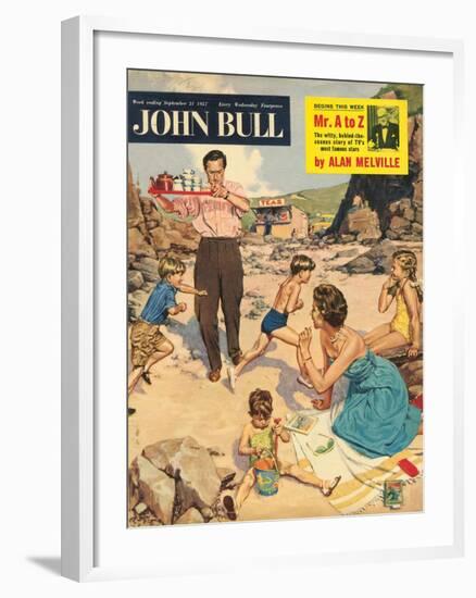 John Bull, Holiday Beaches Seaside Magazine, UK, 1950-null-Framed Giclee Print