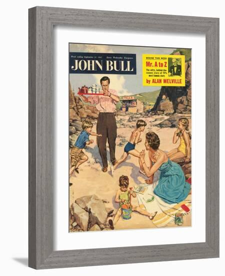 John Bull, Holiday Beaches Seaside Magazine, UK, 1950-null-Framed Giclee Print