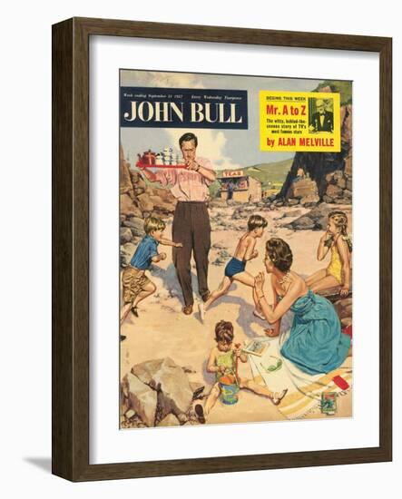 John Bull, Holiday Beaches Seaside Magazine, UK, 1950-null-Framed Giclee Print