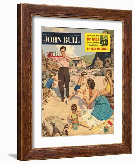 John Bull, Holiday Beaches Seaside Magazine, UK, 1950-null-Framed Giclee Print