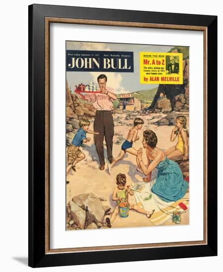 John Bull, Holiday Beaches Seaside Magazine, UK, 1950-null-Framed Giclee Print