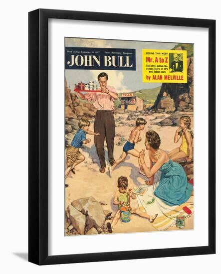 John Bull, Holiday Beaches Seaside Magazine, UK, 1950-null-Framed Giclee Print