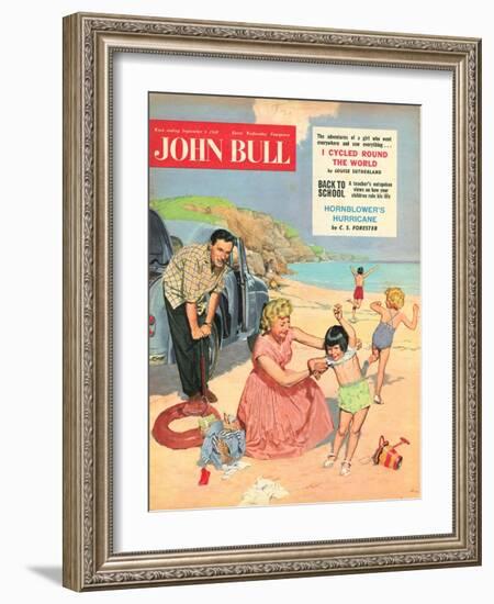 John Bull, Holiday Expressions Beaches Seaside Inflatables Magazine, UK, 1950-null-Framed Giclee Print