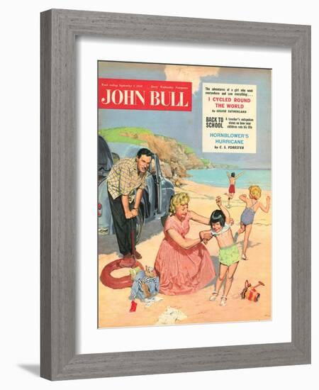 John Bull, Holiday Expressions Beaches Seaside Inflatables Magazine, UK, 1950-null-Framed Giclee Print