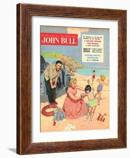 John Bull, Holiday Expressions Beaches Seaside Inflatables Magazine, UK, 1950-null-Framed Giclee Print