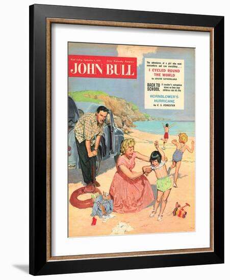 John Bull, Holiday Expressions Beaches Seaside Inflatables Magazine, UK, 1950-null-Framed Giclee Print