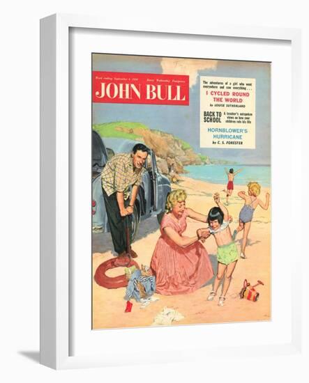 John Bull, Holiday Expressions Beaches Seaside Inflatables Magazine, UK, 1950-null-Framed Giclee Print