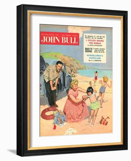 John Bull, Holiday Expressions Beaches Seaside Inflatables Magazine, UK, 1950-null-Framed Giclee Print