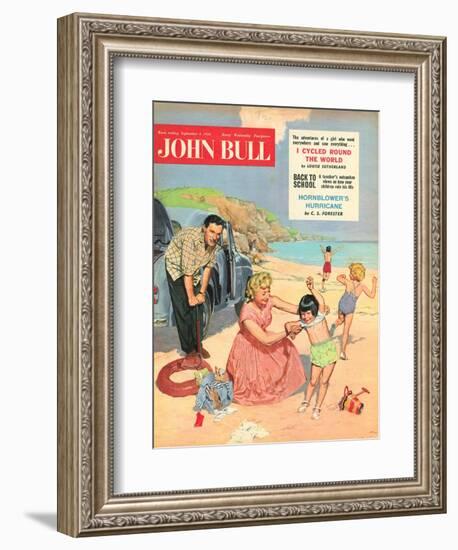 John Bull, Holiday Expressions Beaches Seaside Inflatables Magazine, UK, 1950-null-Framed Giclee Print