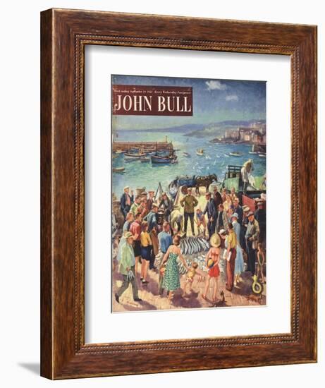 John Bull, Holiday Fishing Magazine, UK, 1953-null-Framed Giclee Print