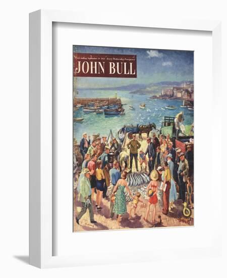 John Bull, Holiday Fishing Magazine, UK, 1953-null-Framed Giclee Print