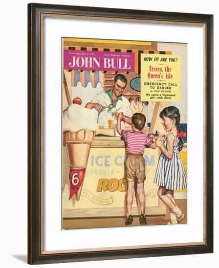 John Bull, Holiday Ice-Cream Magazine, UK, 1950-null-Framed Giclee Print