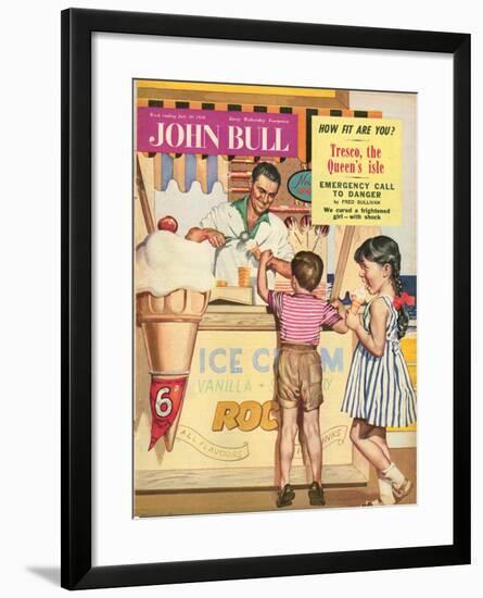 John Bull, Holiday Ice-Cream Magazine, UK, 1950-null-Framed Giclee Print