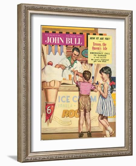 John Bull, Holiday Ice-Cream Magazine, UK, 1950-null-Framed Giclee Print