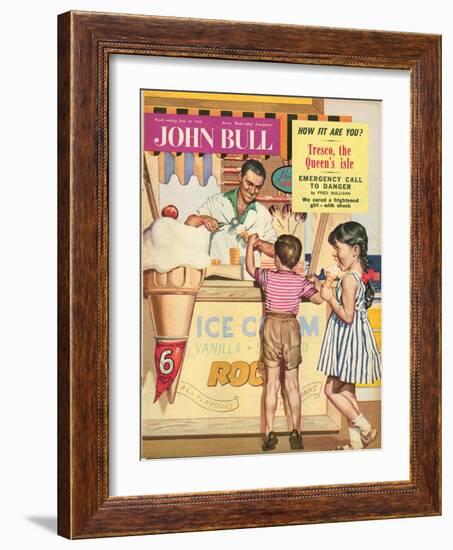 John Bull, Holiday Ice-Cream Magazine, UK, 1950-null-Framed Giclee Print