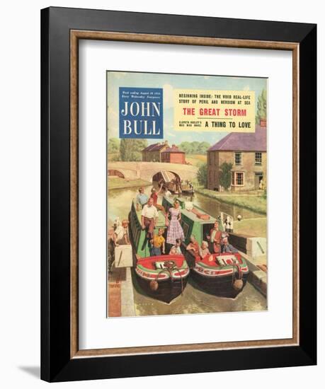 John Bull, Holiday Narrow Boats Canals Houseboats Magazine, UK, 1950-null-Framed Giclee Print