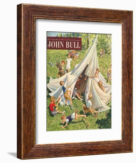 John Bull, Holiday Tents Camping Accidents Disasters Magazine, UK, 1950-null-Framed Giclee Print