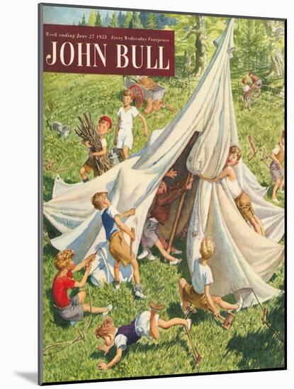 John Bull, Holiday Tents Camping Accidents Disasters Magazine, UK, 1950-null-Mounted Giclee Print