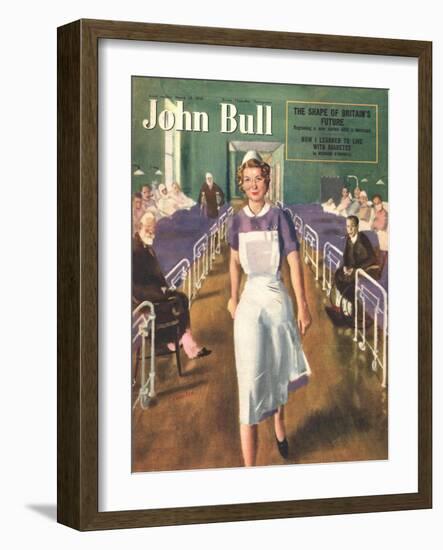 John Bull, Hospital Nurses Magazine, UK, 1950-null-Framed Giclee Print