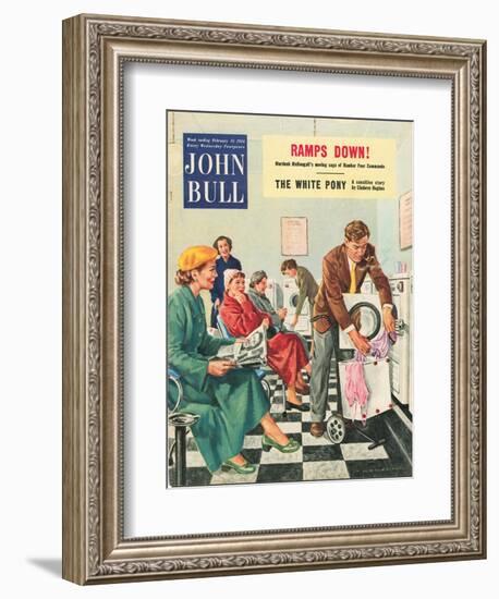 John Bull, Launderettes Washing Machines Appliances Magazine, UK, 1954-null-Framed Giclee Print