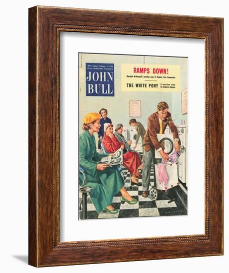 John Bull, Launderettes Washing Machines Appliances Magazine, UK, 1954-null-Framed Giclee Print