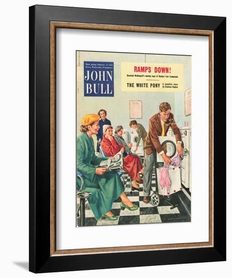 John Bull, Launderettes Washing Machines Appliances Magazine, UK, 1954-null-Framed Giclee Print